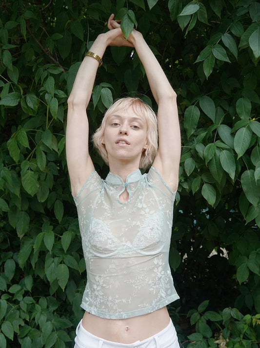 Hazy Spring Chinese Qipao Top