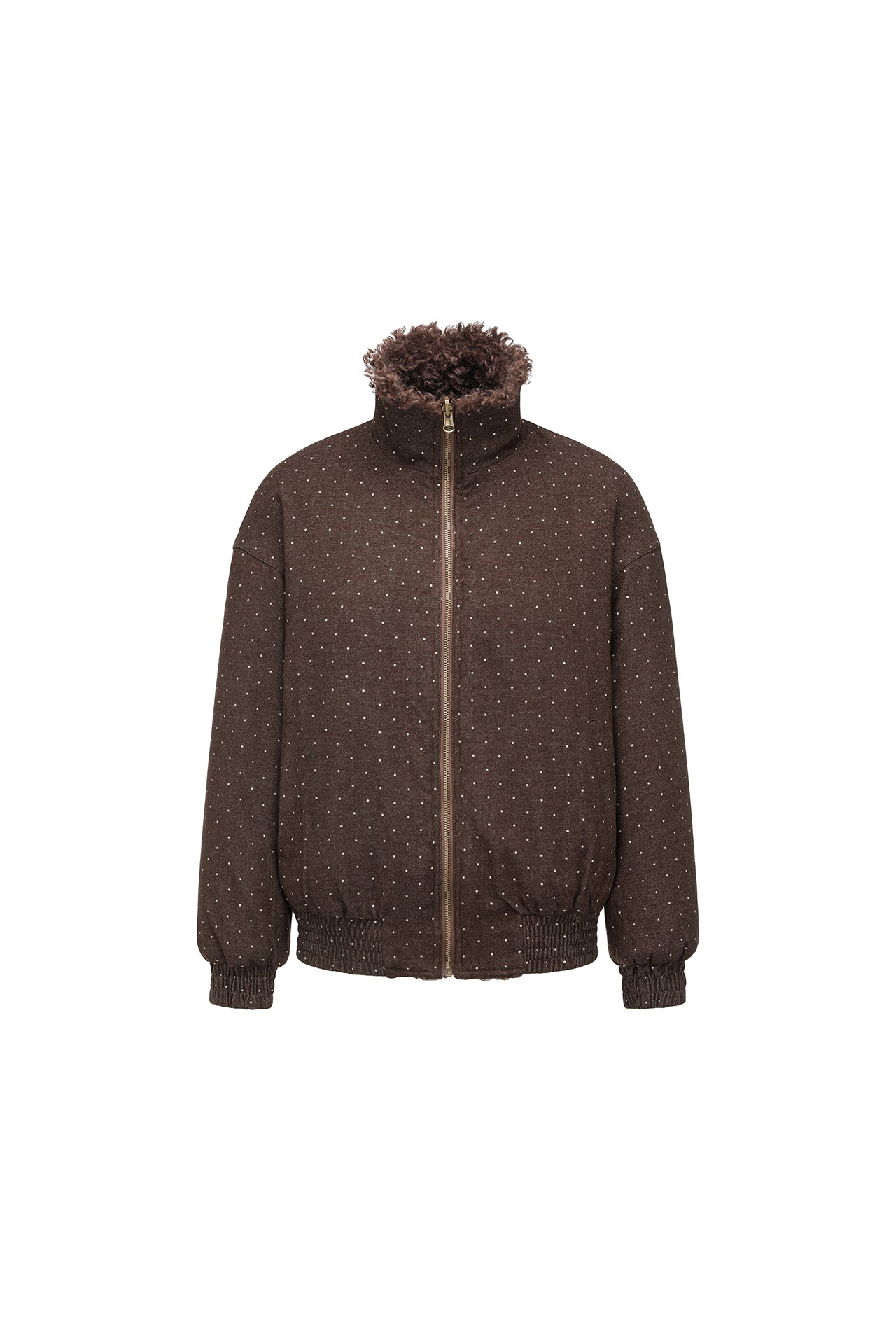 Reversible Polka Dot Plush Jacket