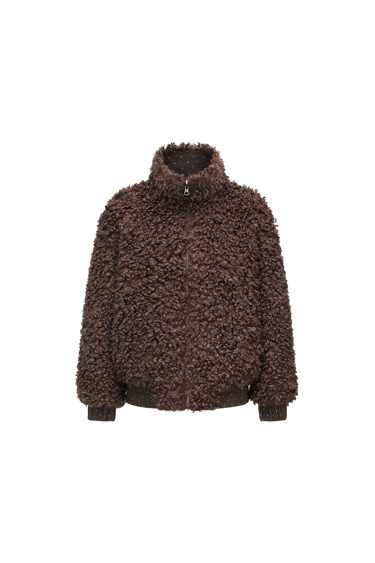 Reversible Polka Dot Plush Jacket