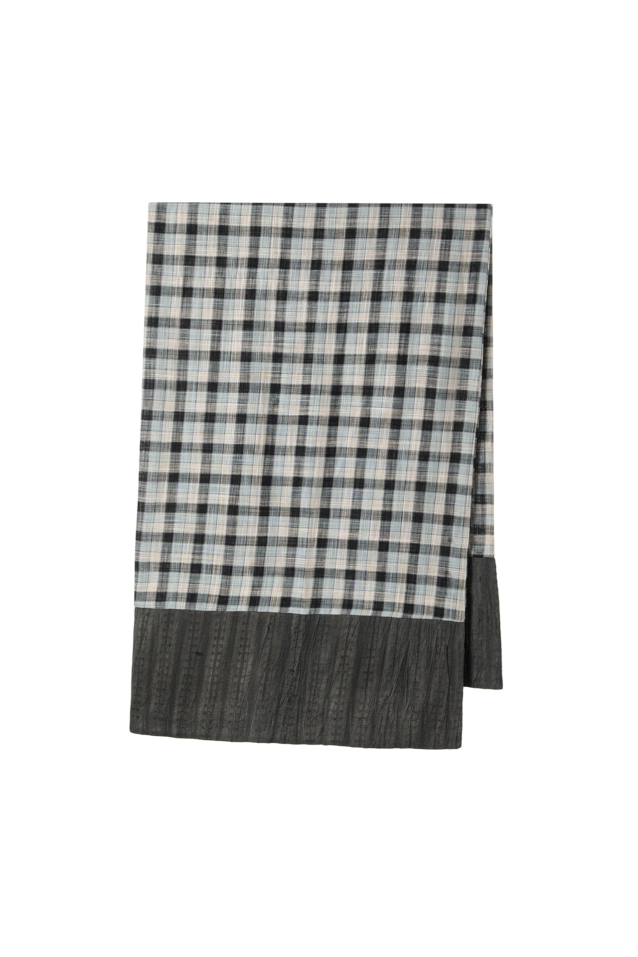 Dark Blue Plaid Loose Scarf
