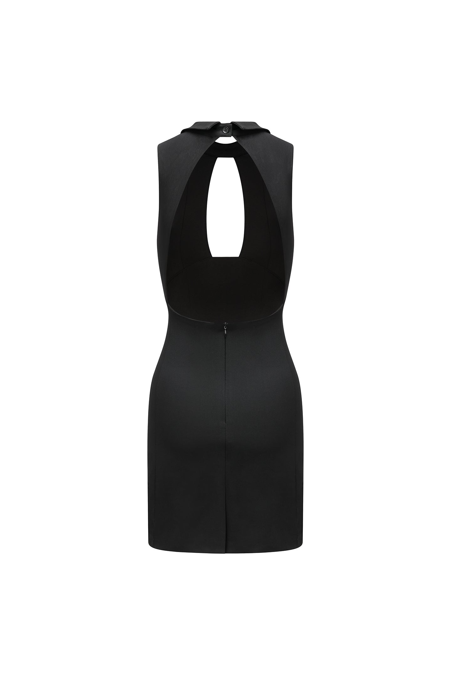 Black Cutout Backless Dress