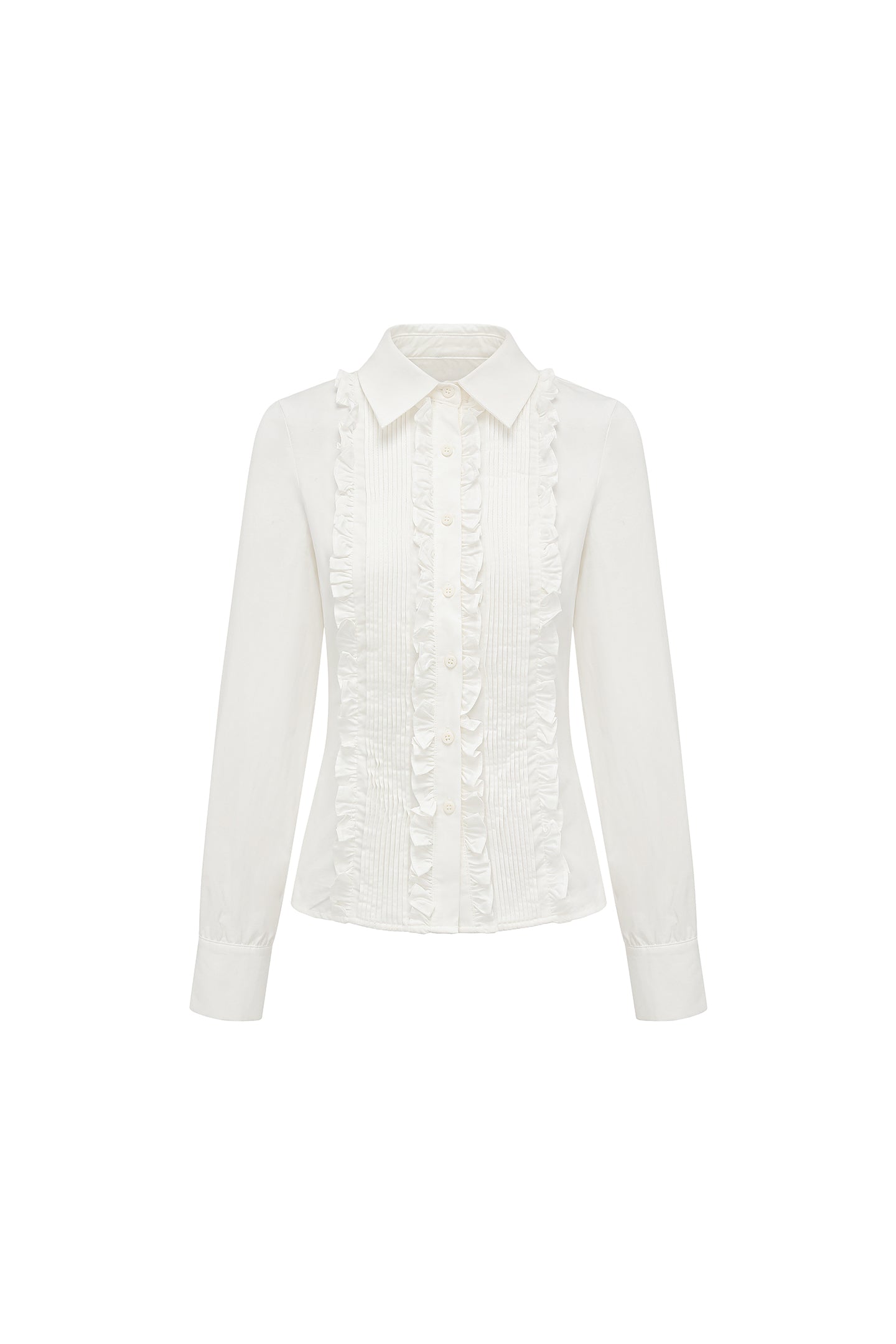 Pearl White Court Lace Shirt