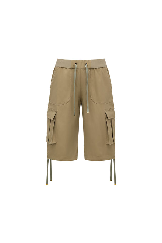 Moss Green Cargo Shorts
