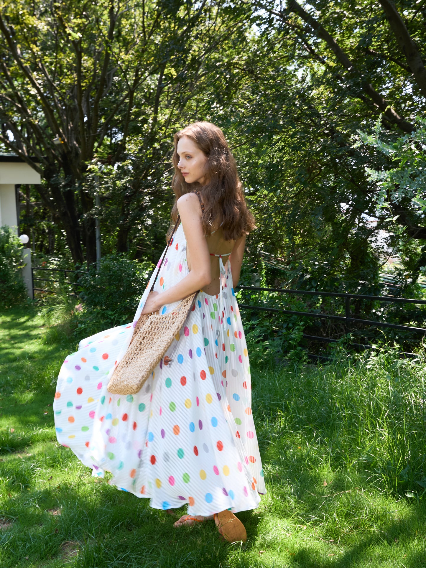 Multi-Color Polka Dot Dress