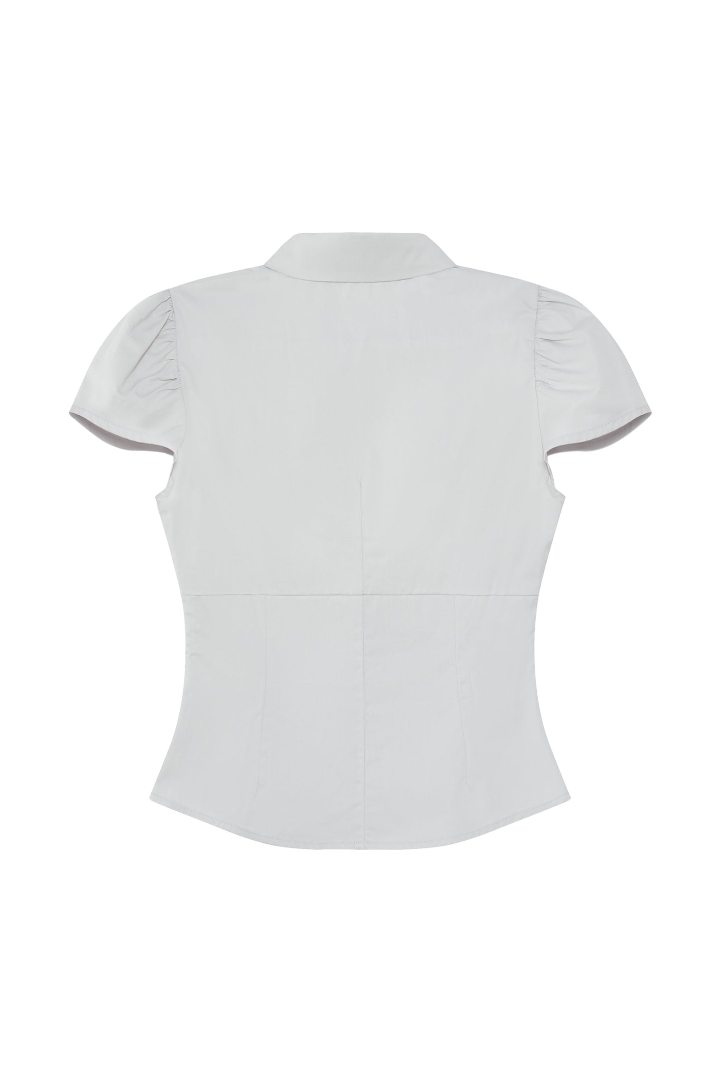 Cut-out Puff Sleeve Shirt