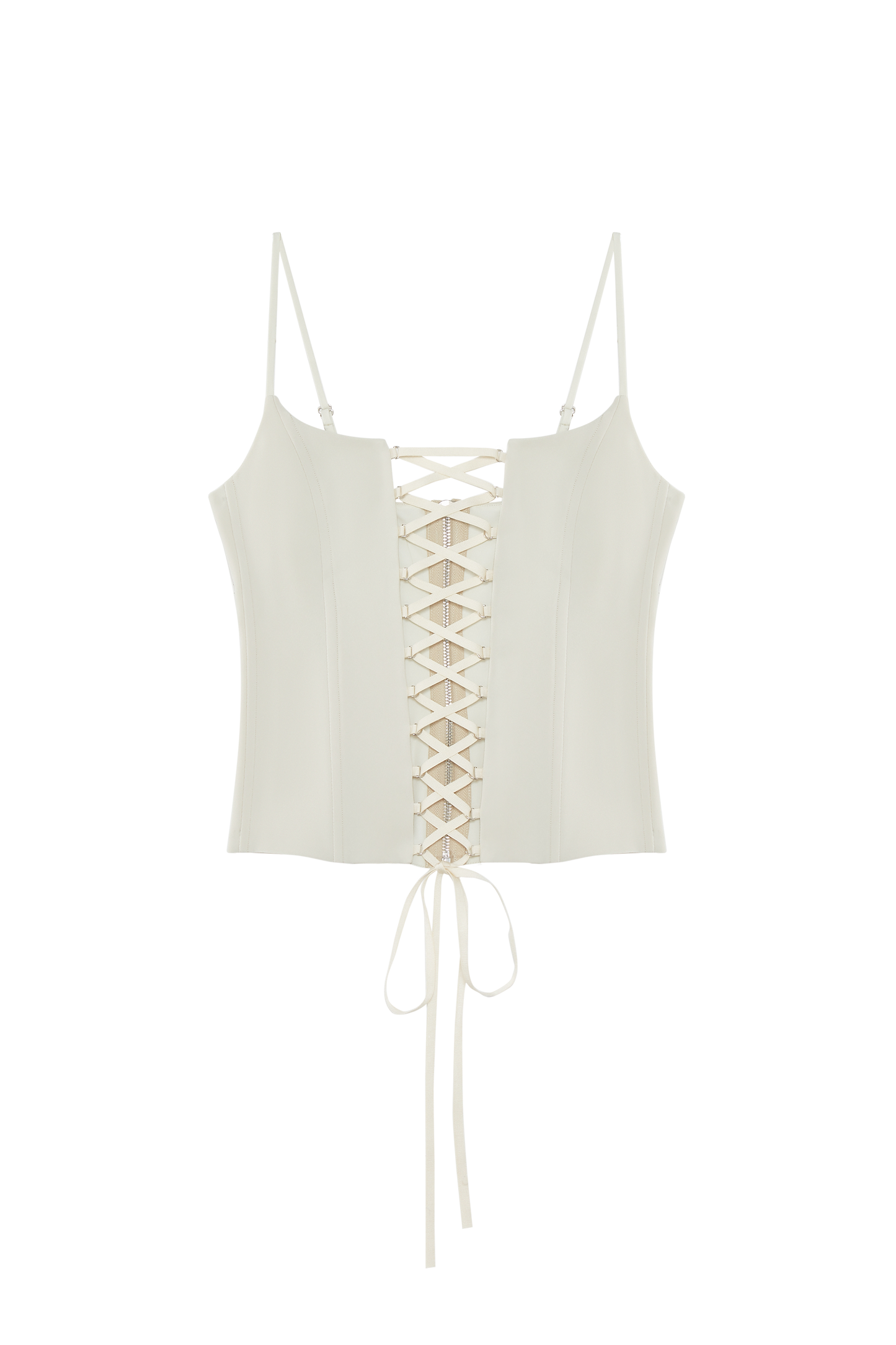 Lace-up Boned Corset Top