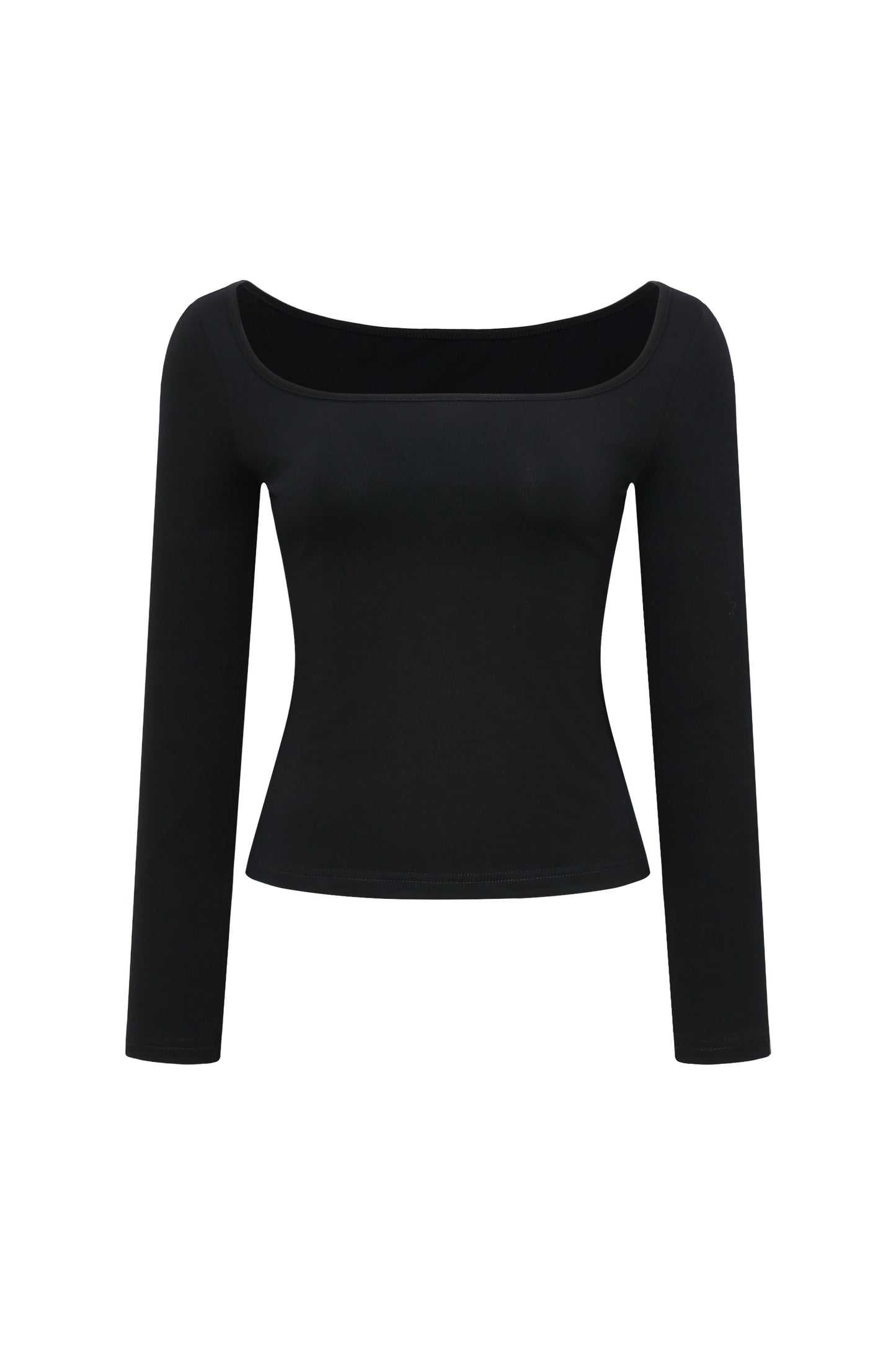 Black Reversible Long-sleeve Top