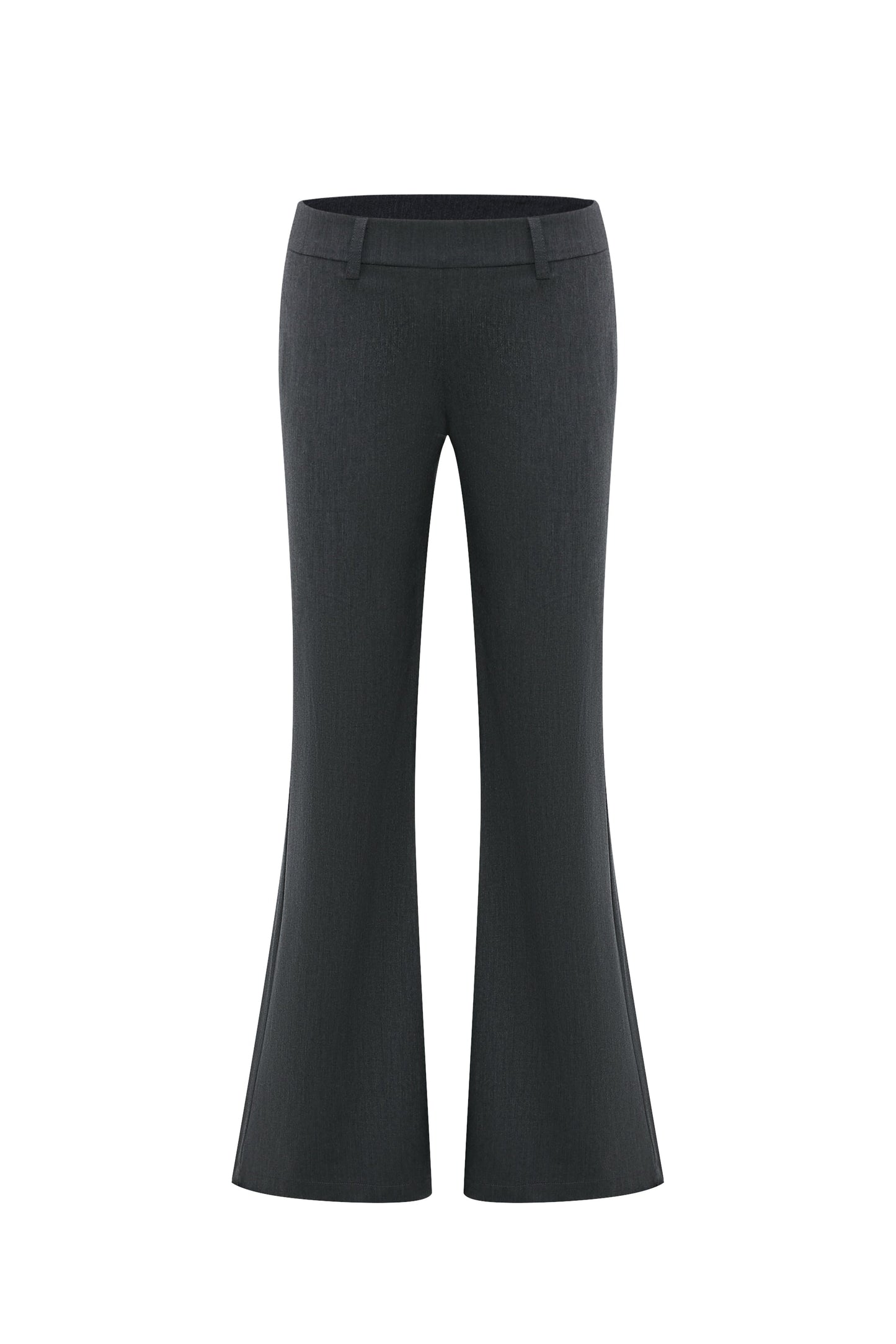 Charcoal Gray Bootcut Suit Pants