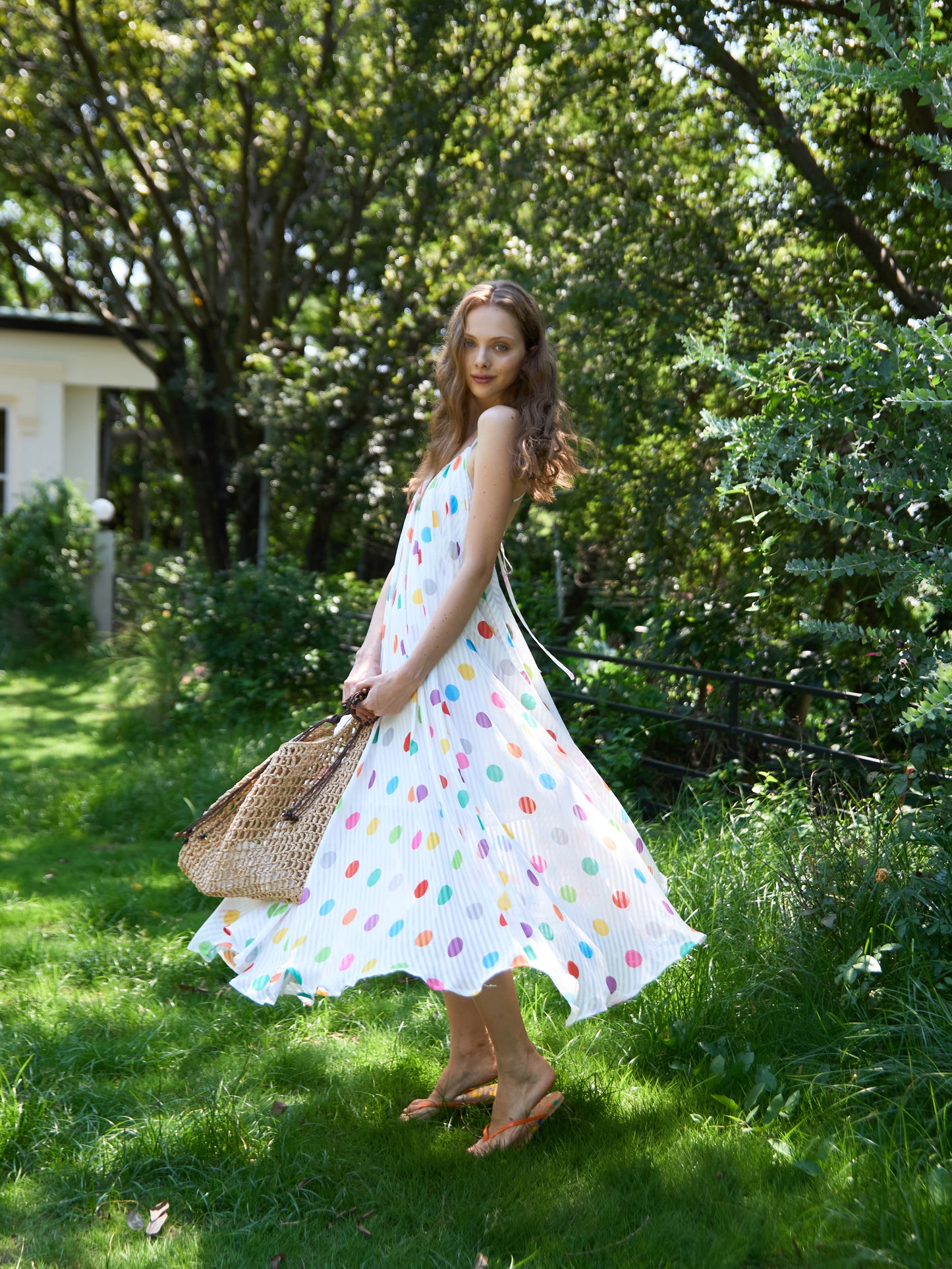 Multi-Color Polka Dot Dress