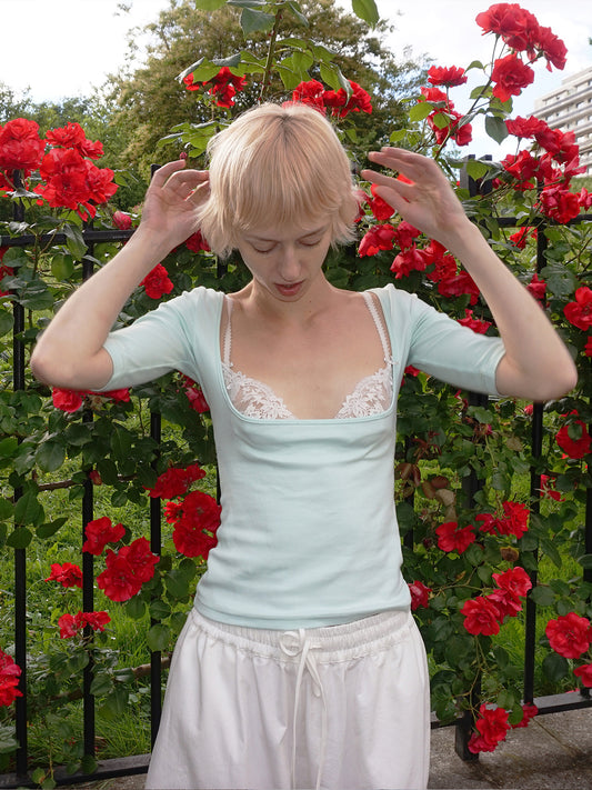 Mint Green Short Sleeve Top