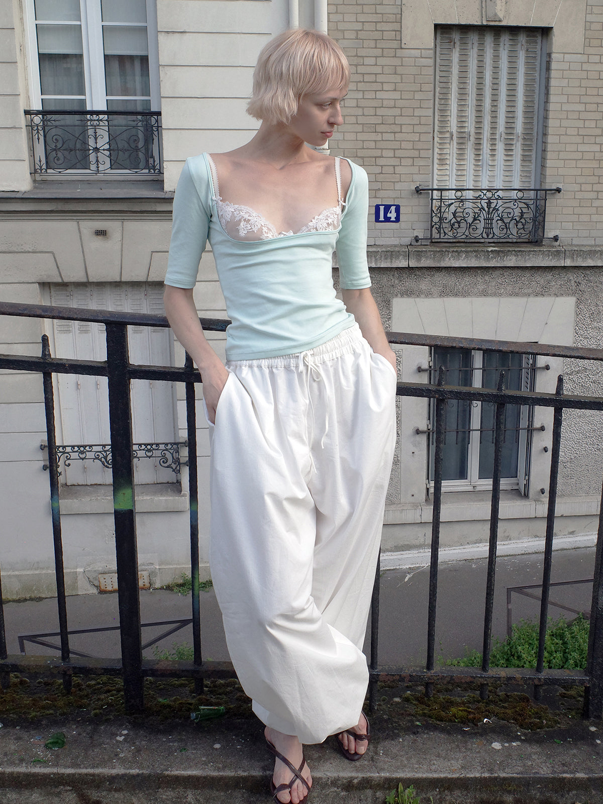Mint Green Short Sleeve Top