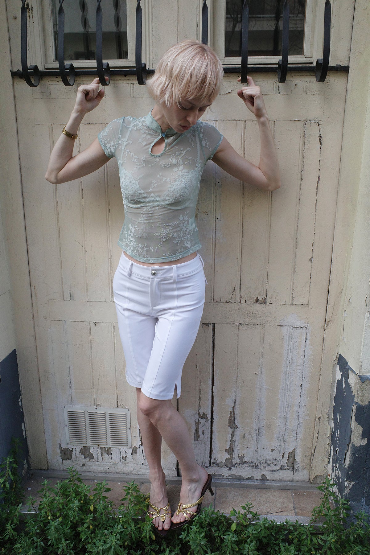 White Capri Pants