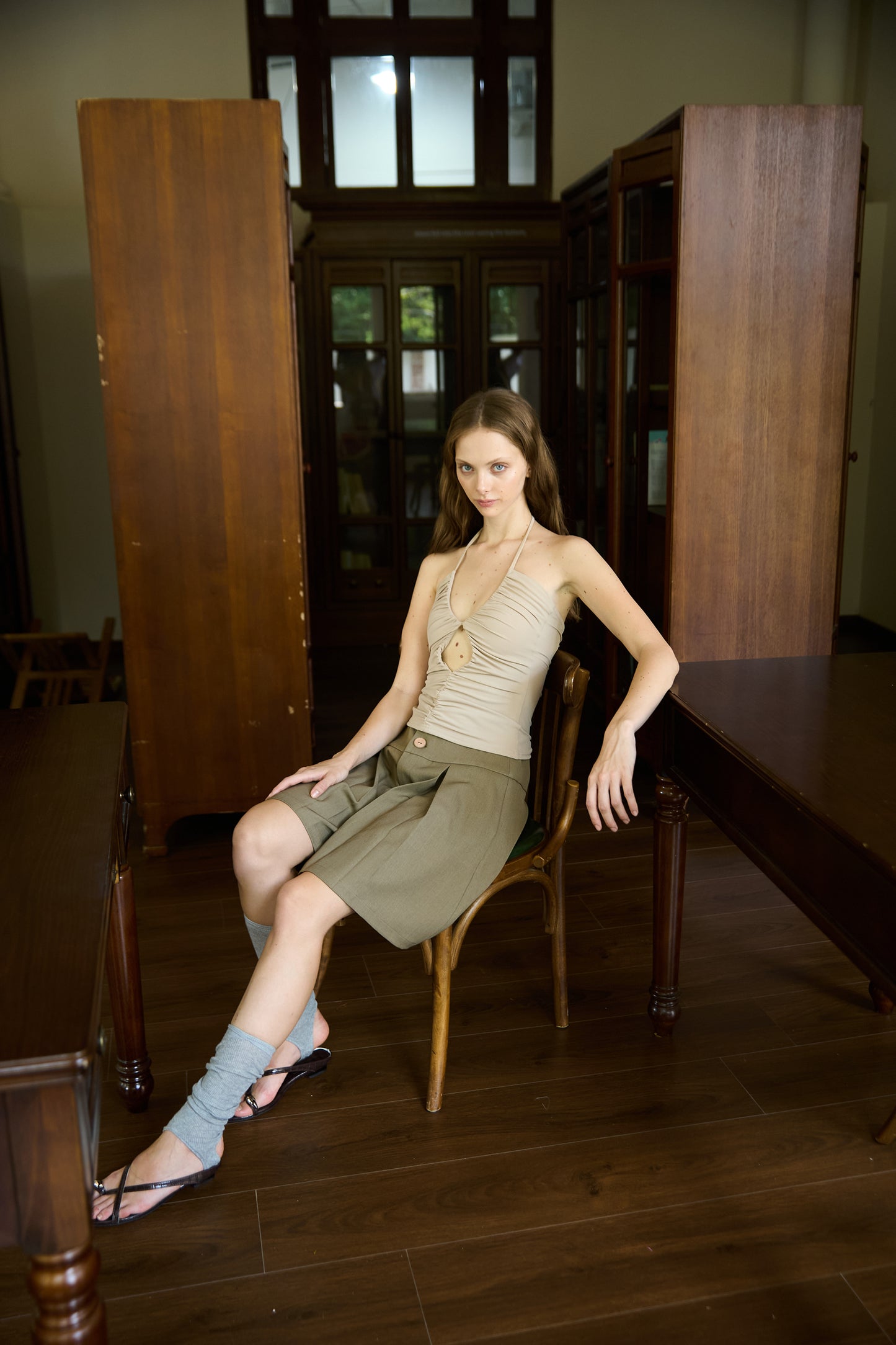 Olive Goliath Tailored Shorts