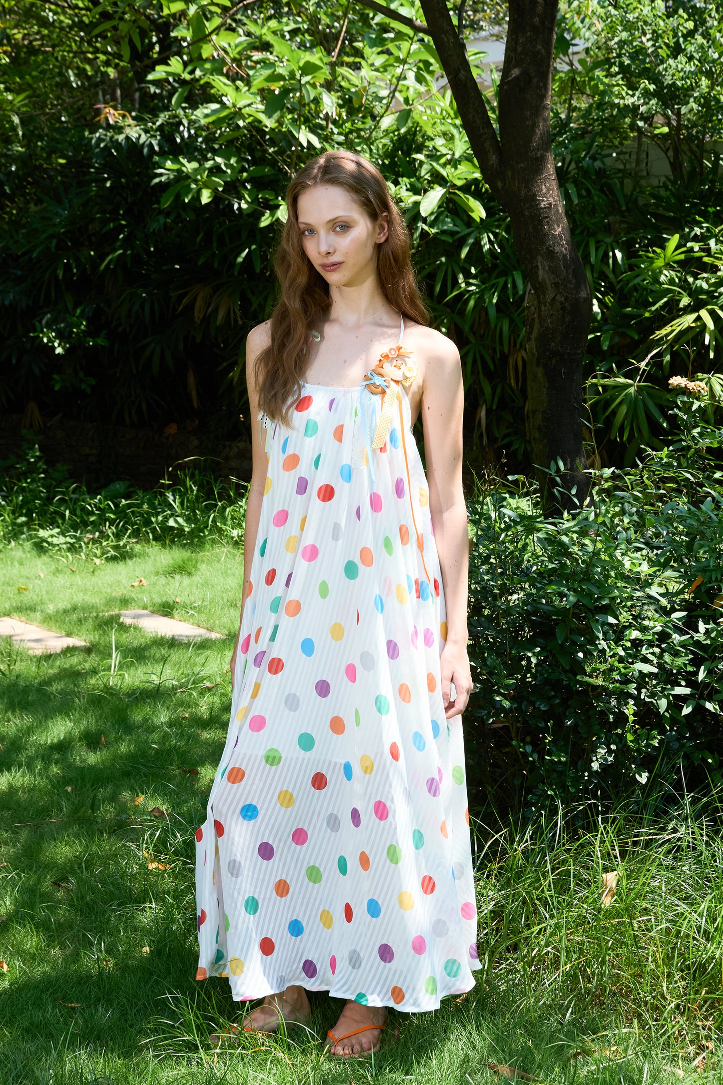 Multi-Color Polka Dot Dress