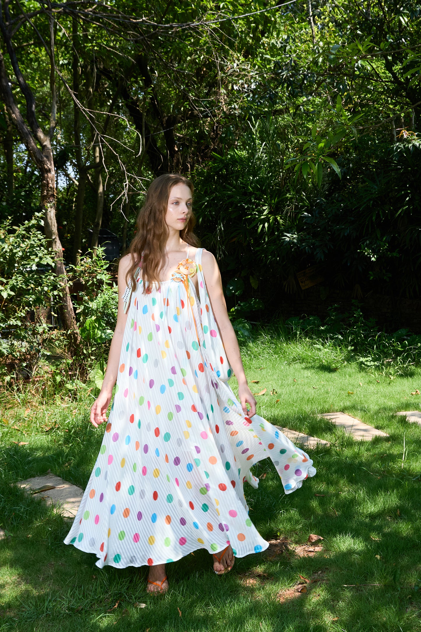 Multi-Color Polka Dot Dress