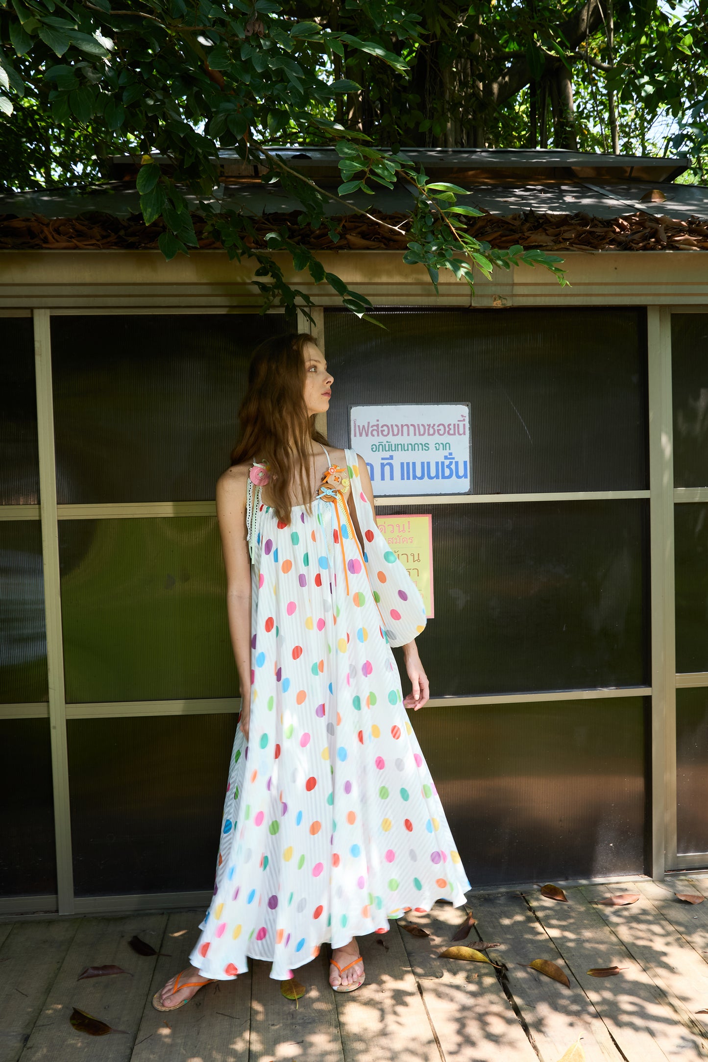 Multi-Color Polka Dot Dress