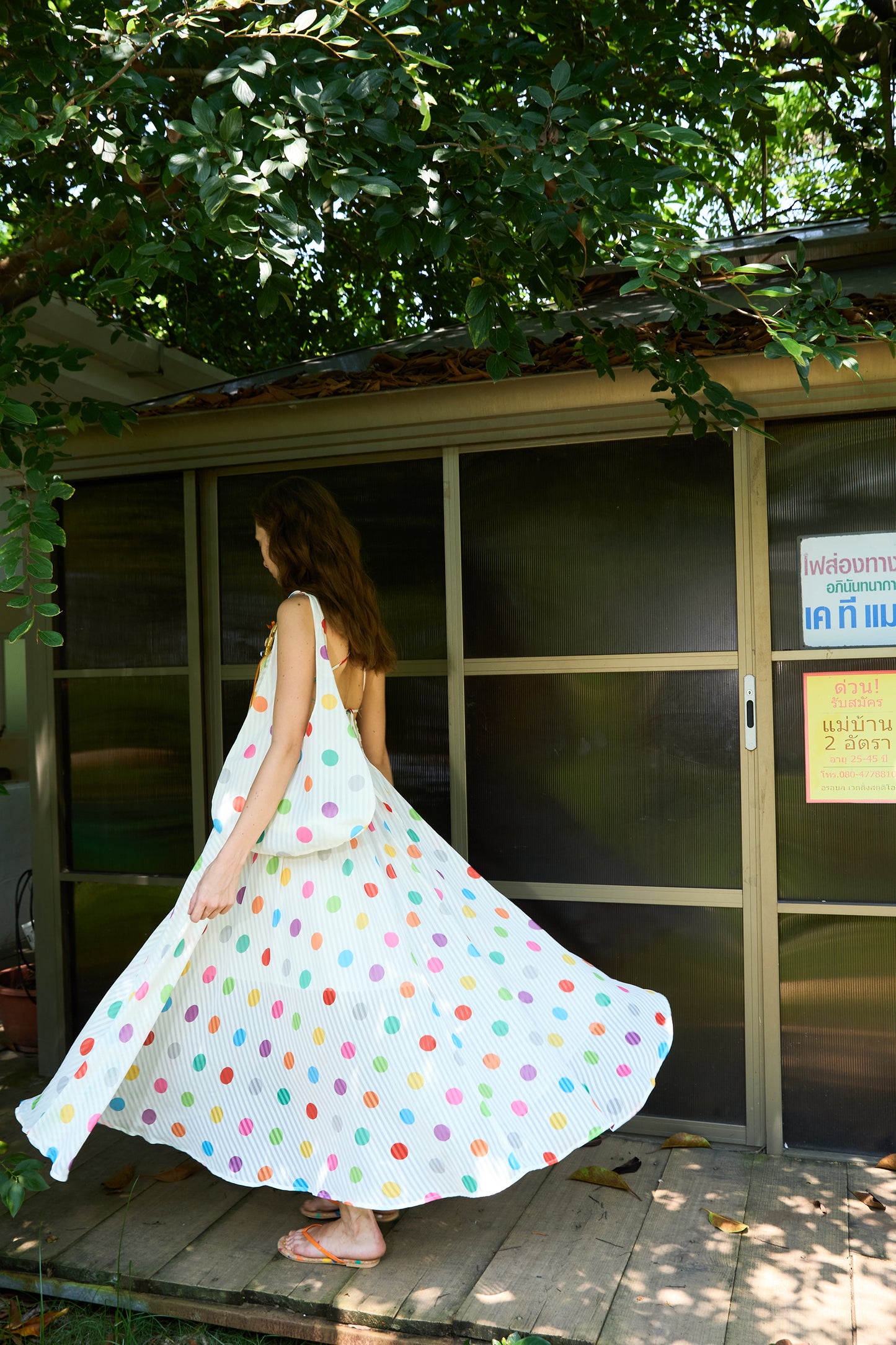 Multi-Color Polka Dot Dress