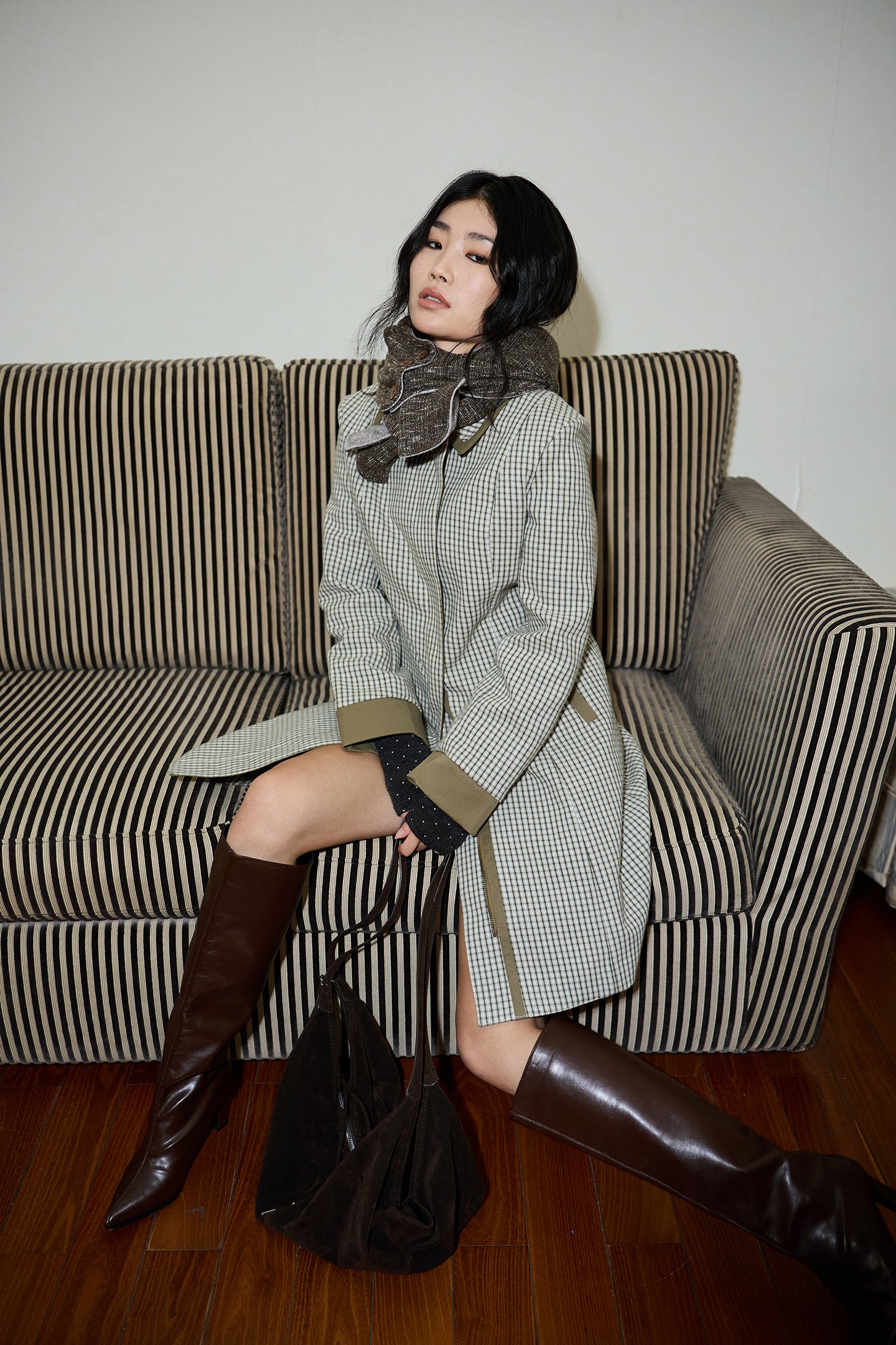 Double-Sided Button-Detachable Scarf Hood