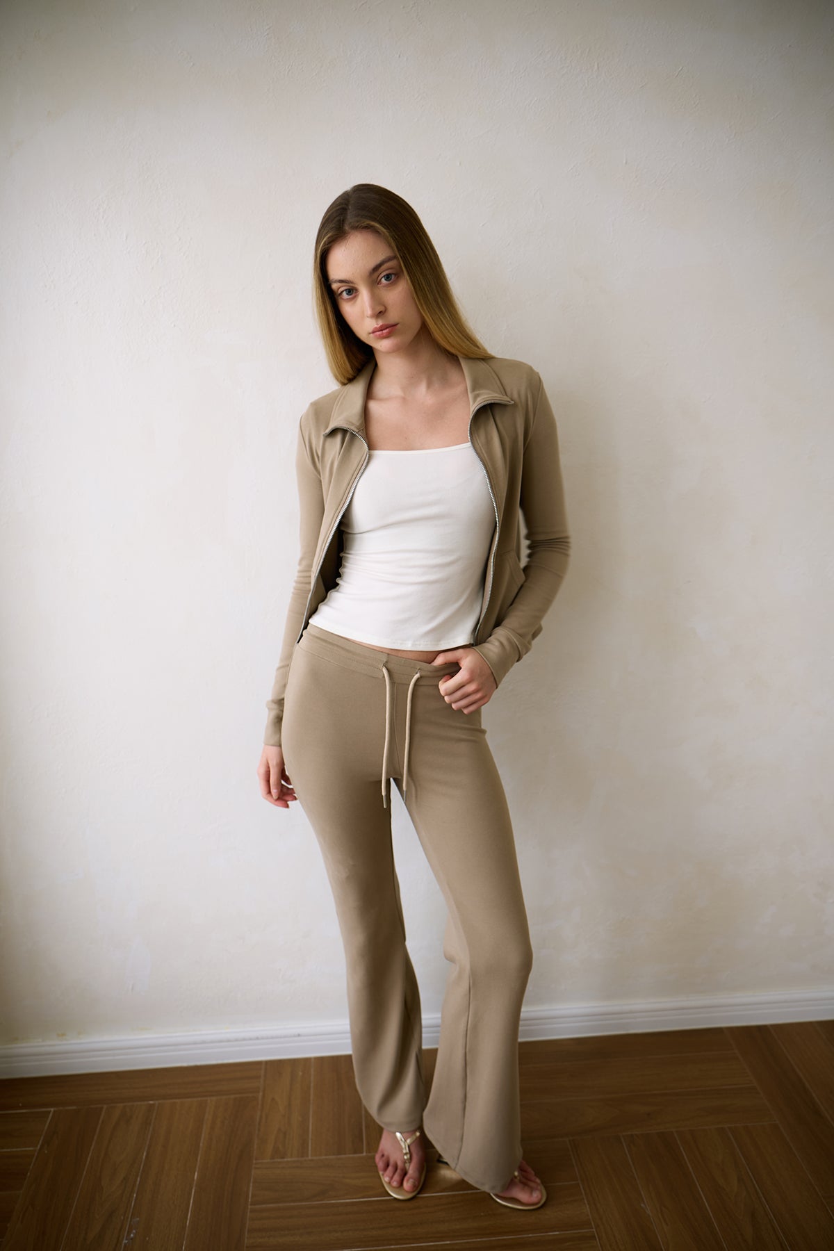 Soft Nude Knit Jacket