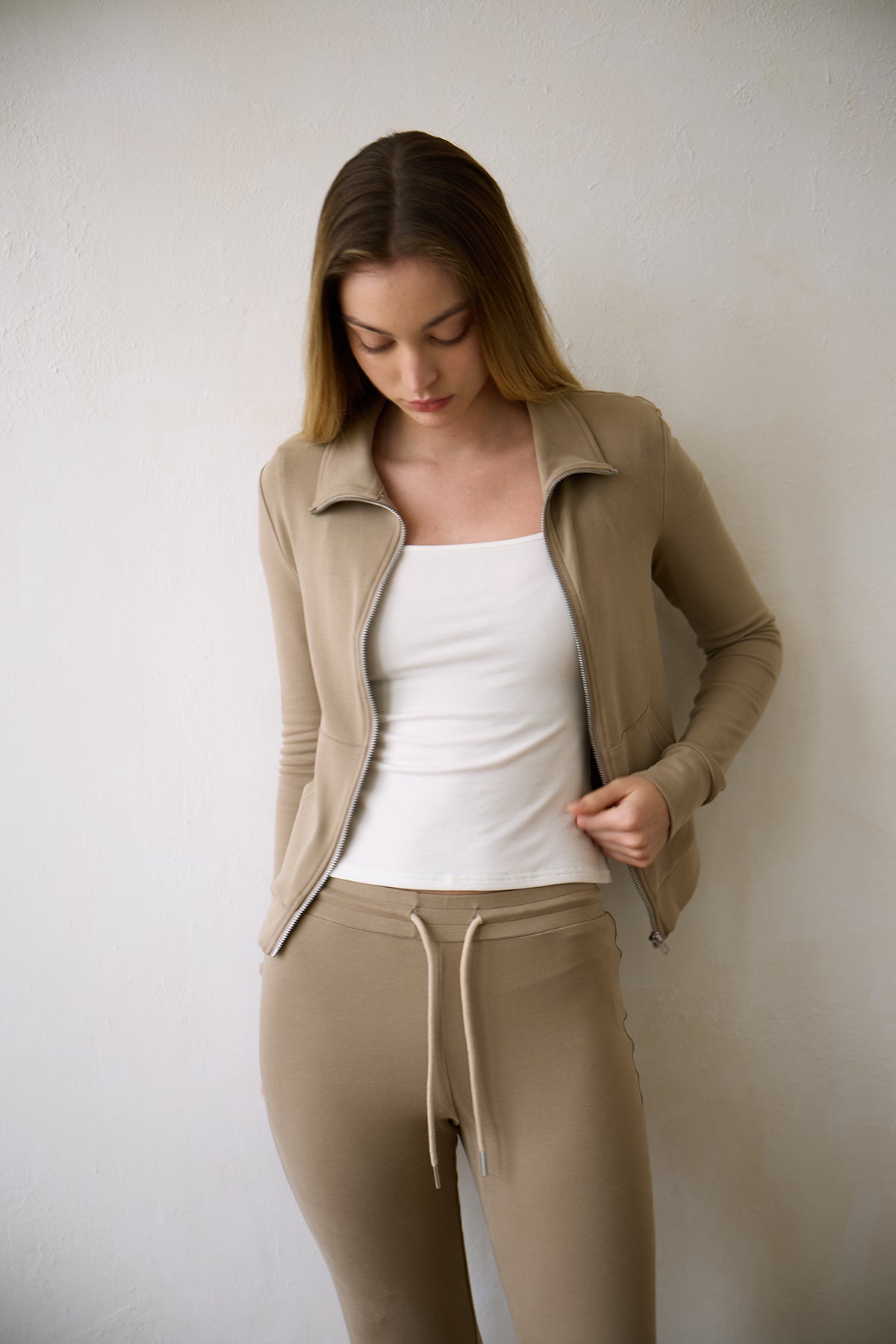 Soft Nude Knit Jacket