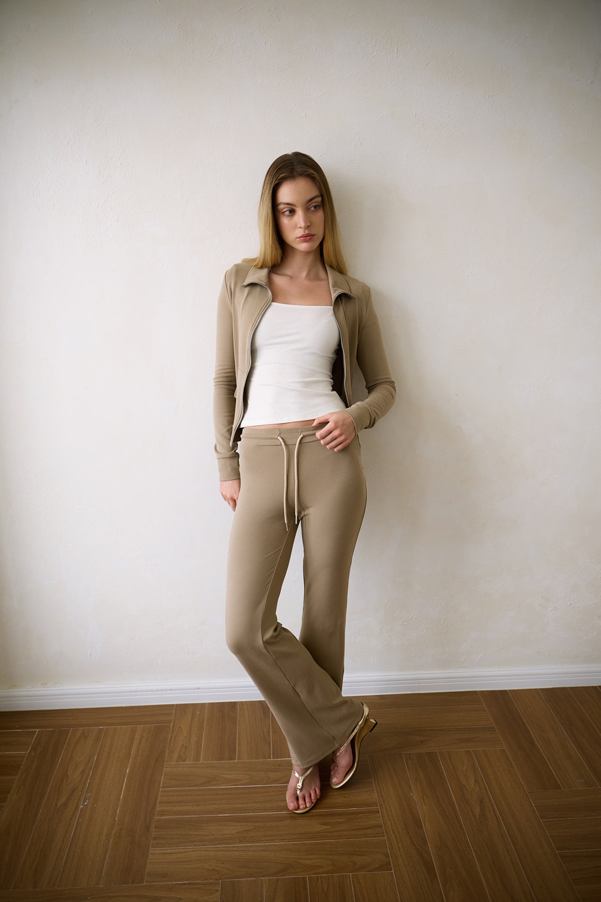 Soft Nude Knit Jacket