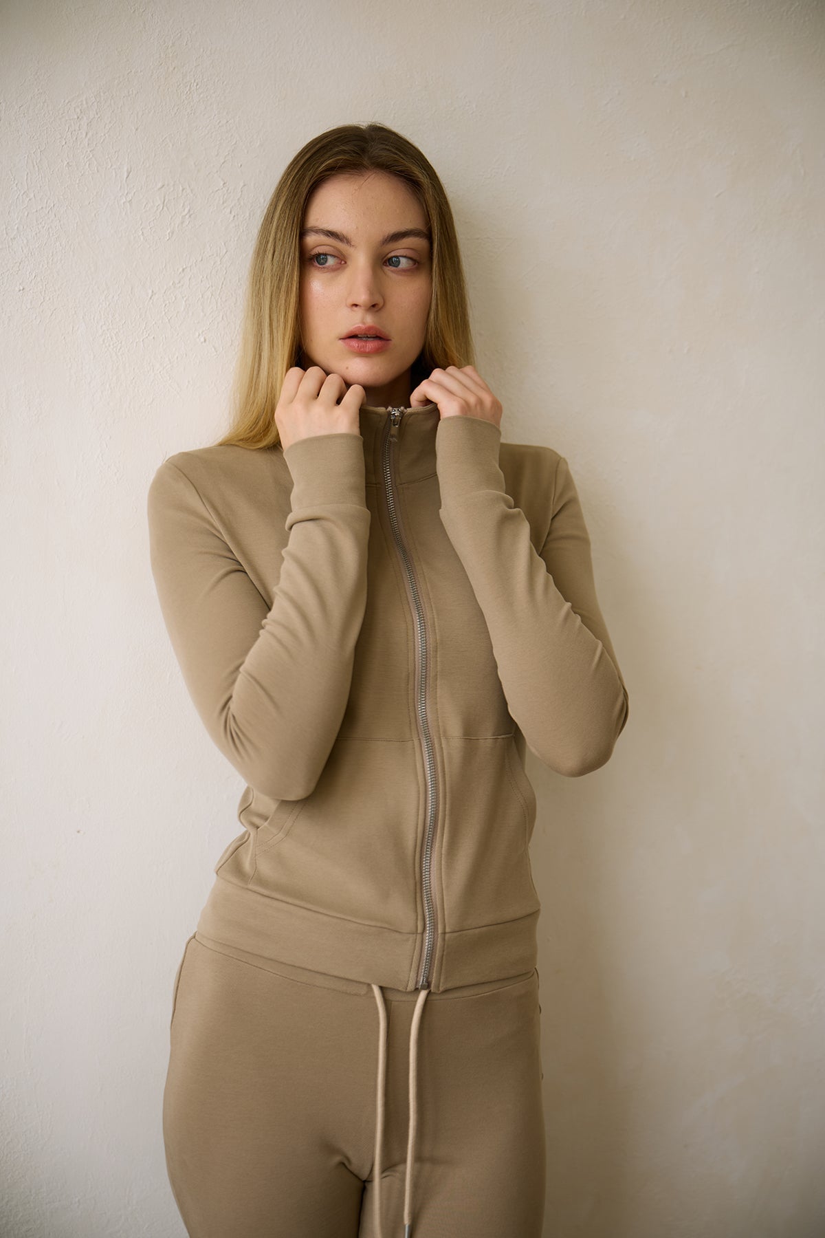 Soft Nude Knit Jacket