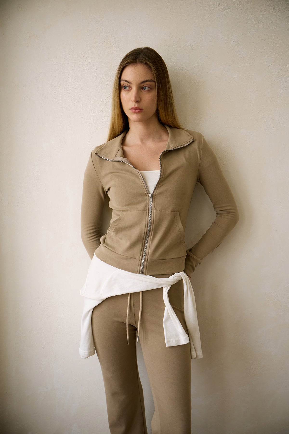 Soft Nude Knit Jacket