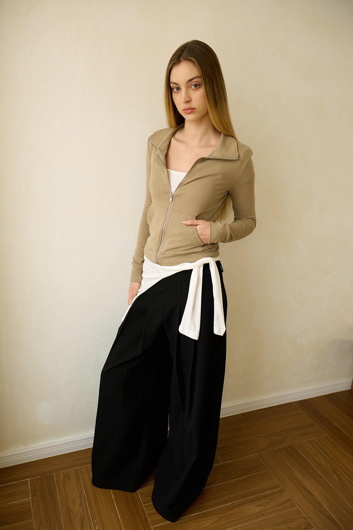 Soft Nude Knit Jacket