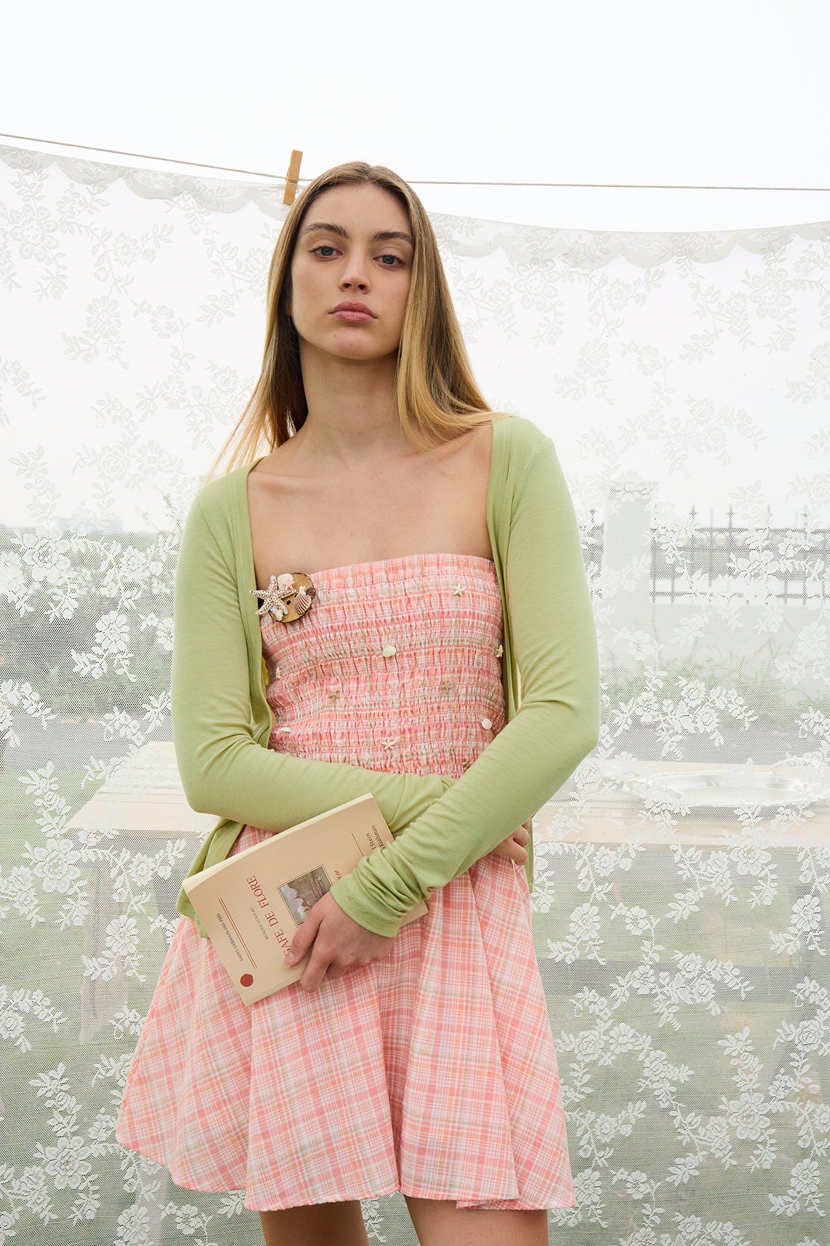 Light Green Knit Cardigan