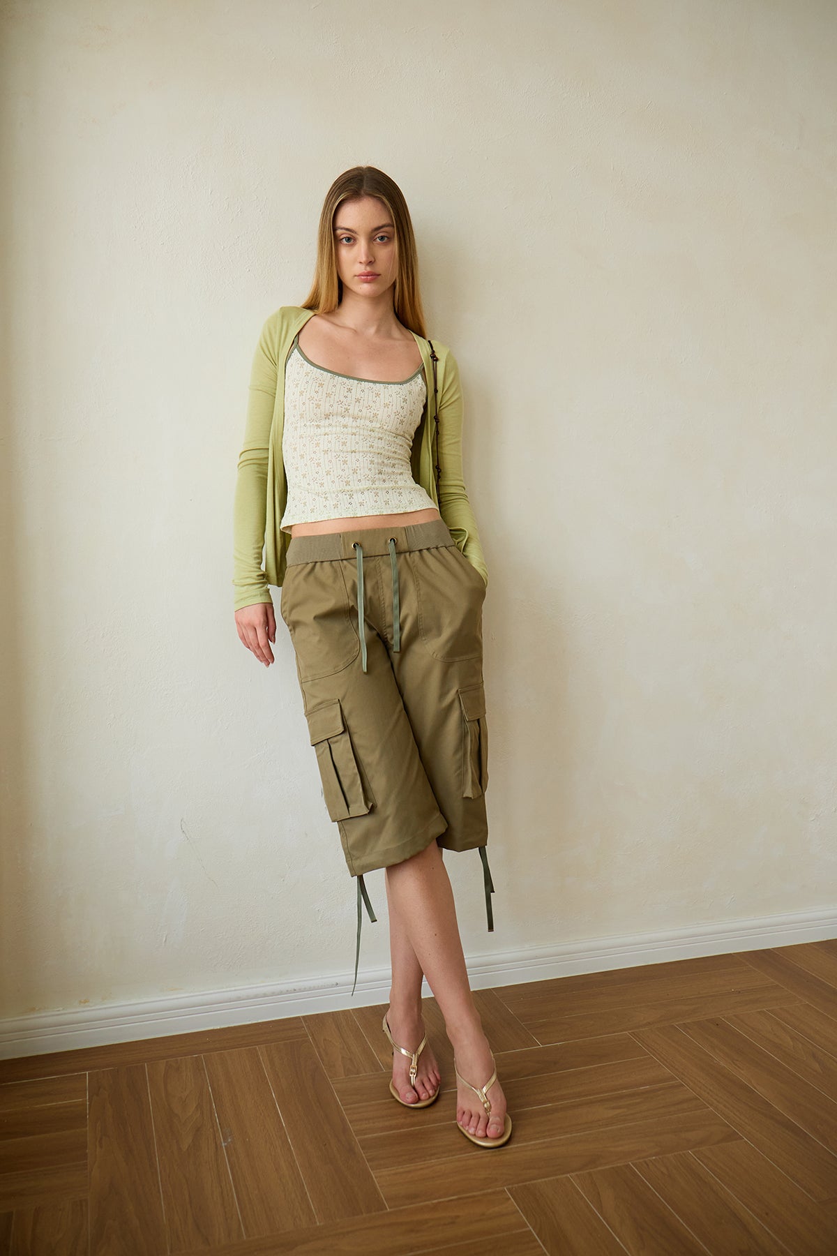 Light Green Knit Cardigan