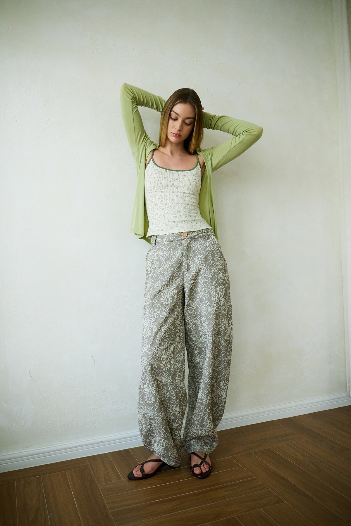Light Green Knit Cardigan