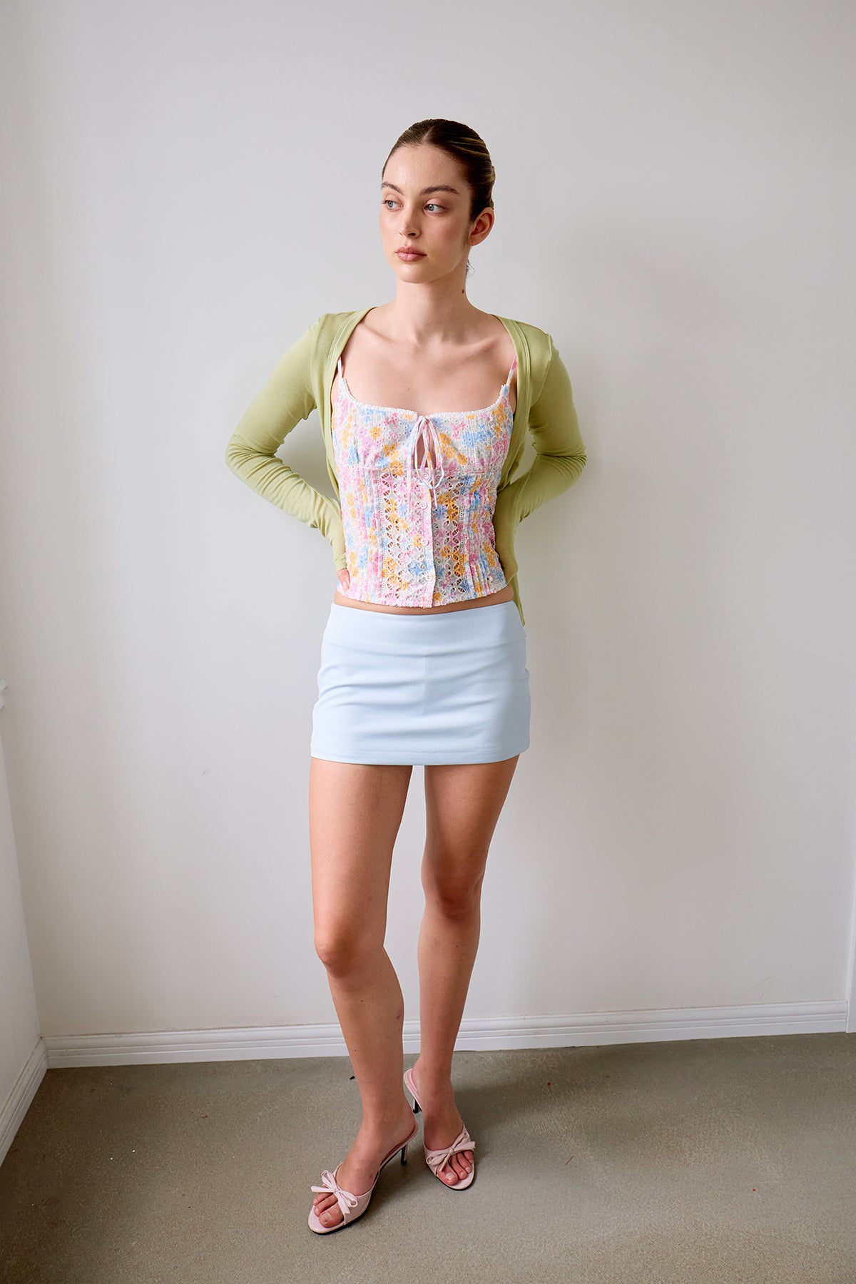 Spring Blossom Accordion Pleat Camisole