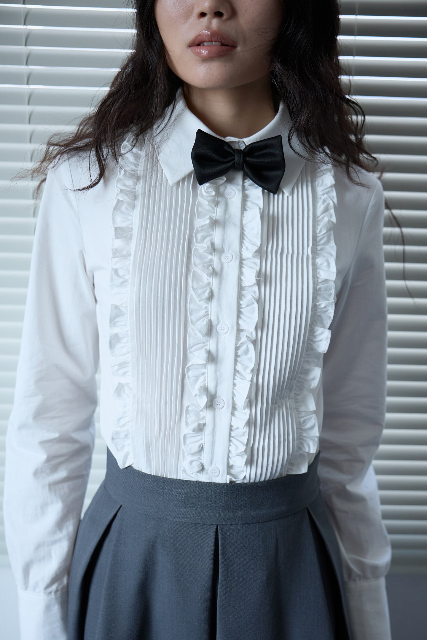 Pearl White Court Lace Shirt