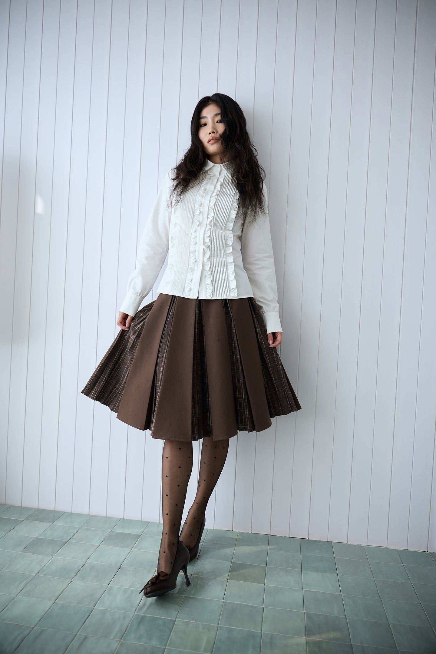 Pearl White Court Lace Shirt