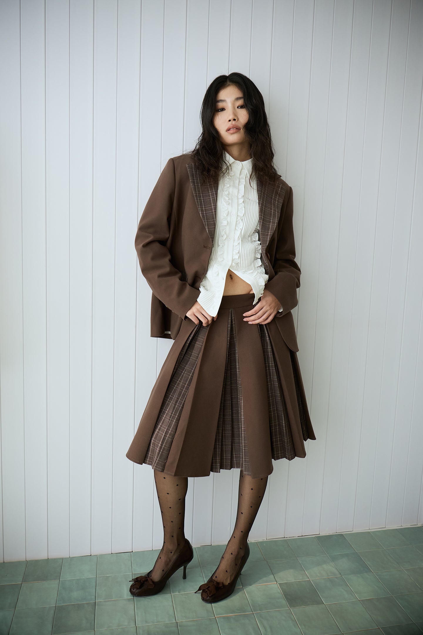 Pearl White Court Lace Shirt