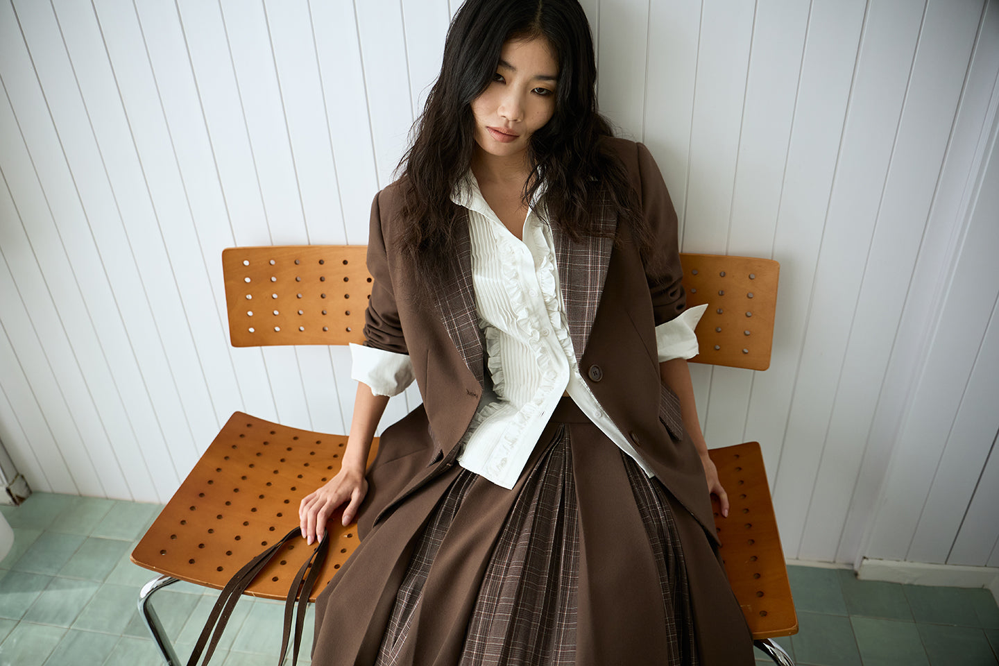 Pearl White Court Lace Shirt
