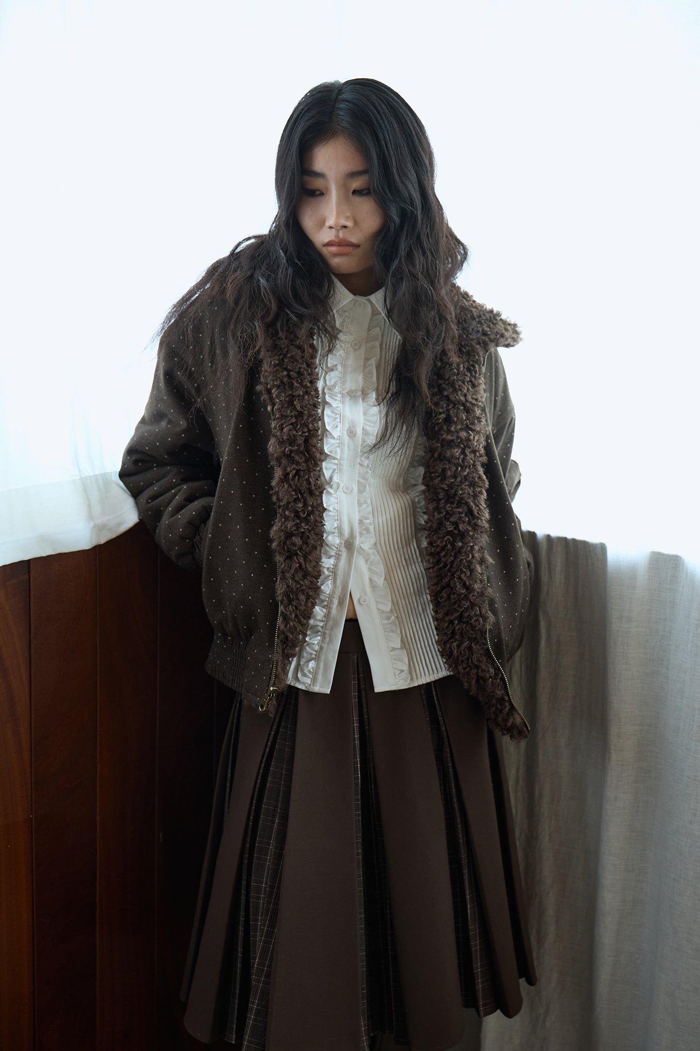 Pearl White Court Lace Shirt