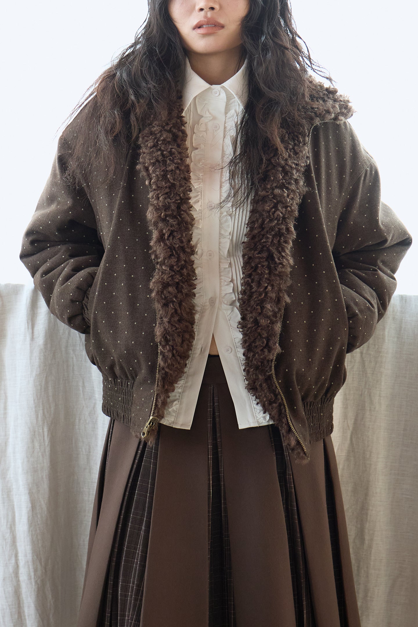 Pearl White Court Lace Shirt