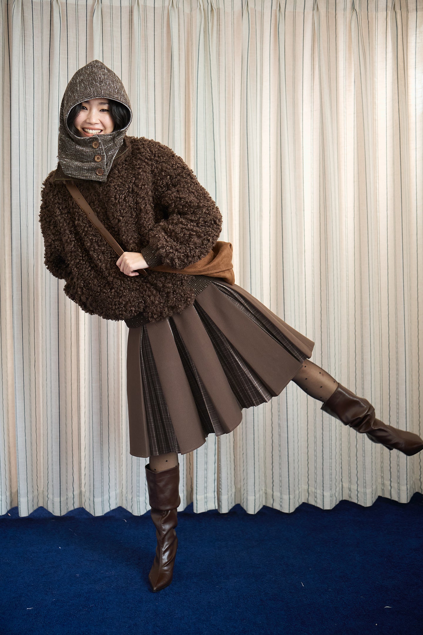 Double-Sided Button-Detachable Scarf Hood