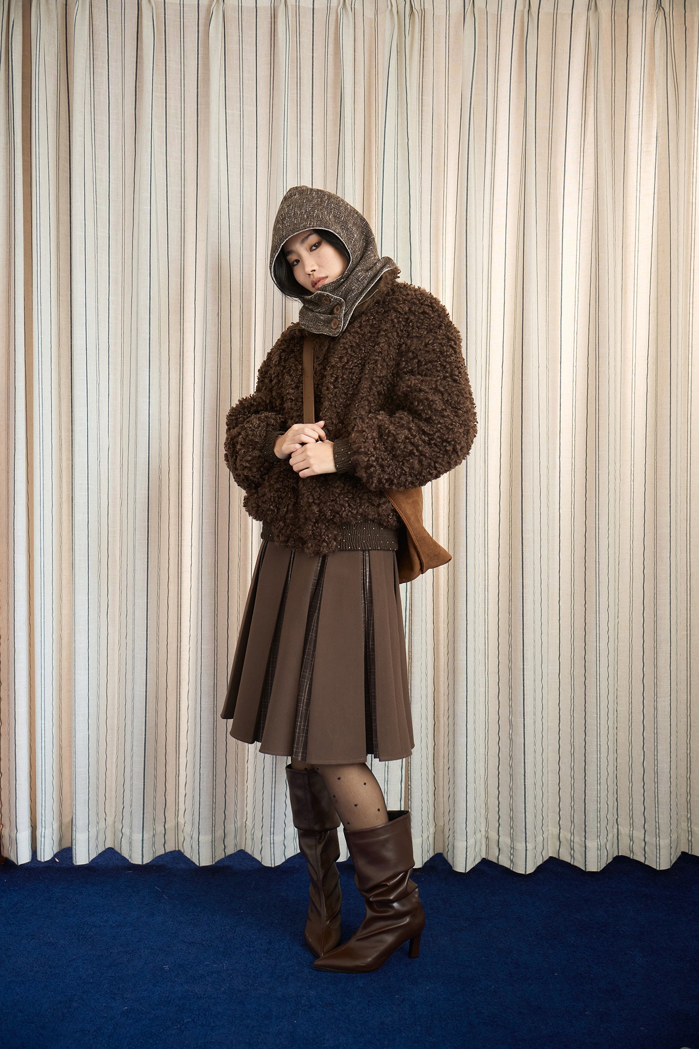 Double-Sided Button-Detachable Scarf Hood