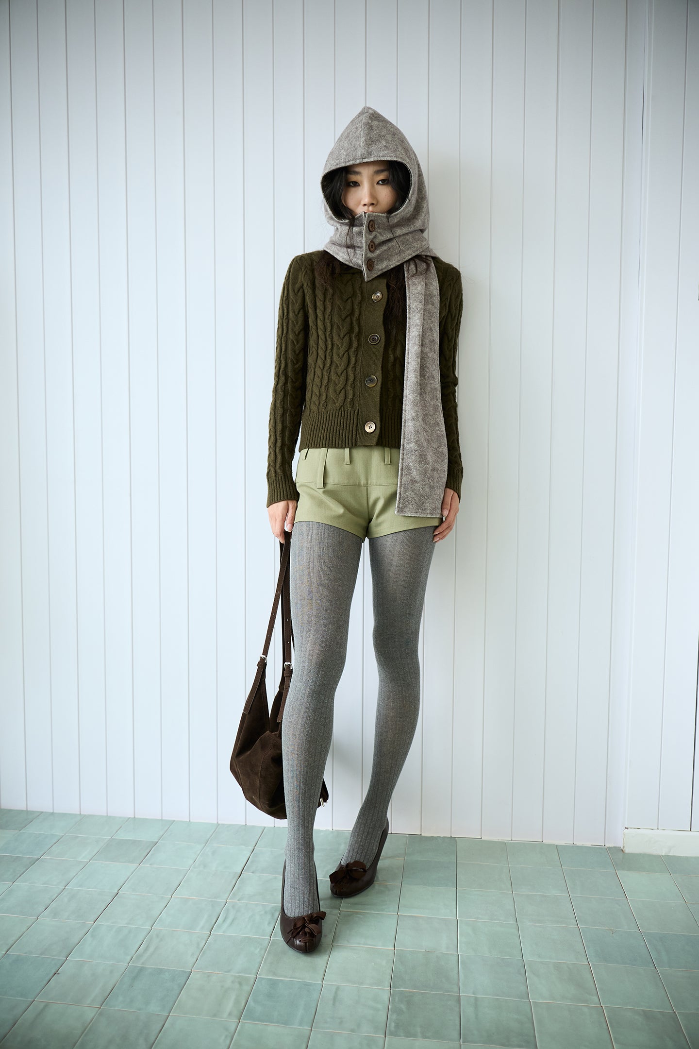 Double-Sided Button-Detachable Scarf Hood