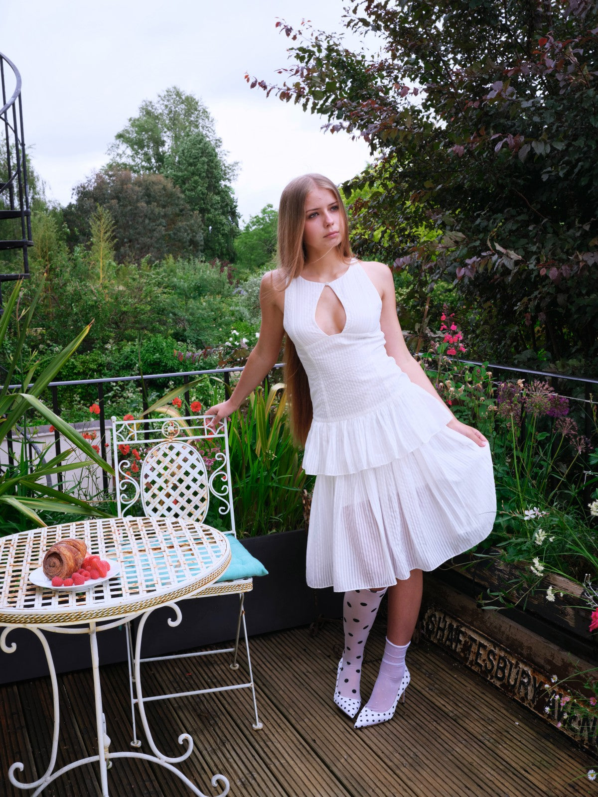 Multi-way Cut-out Detachable Hem Dress