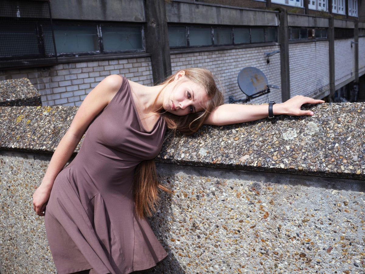 Asymmetric-hem Multi-way Dress