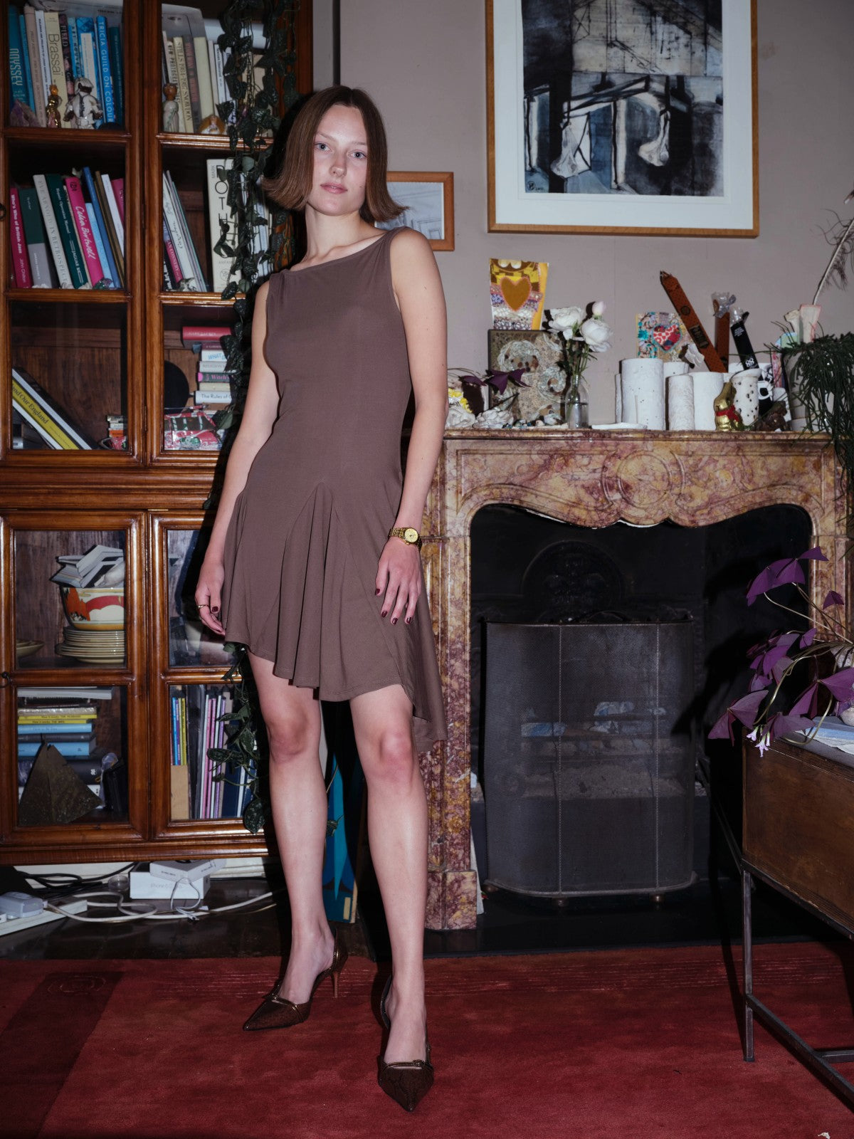 Asymmetric-hem Multi-way Dress