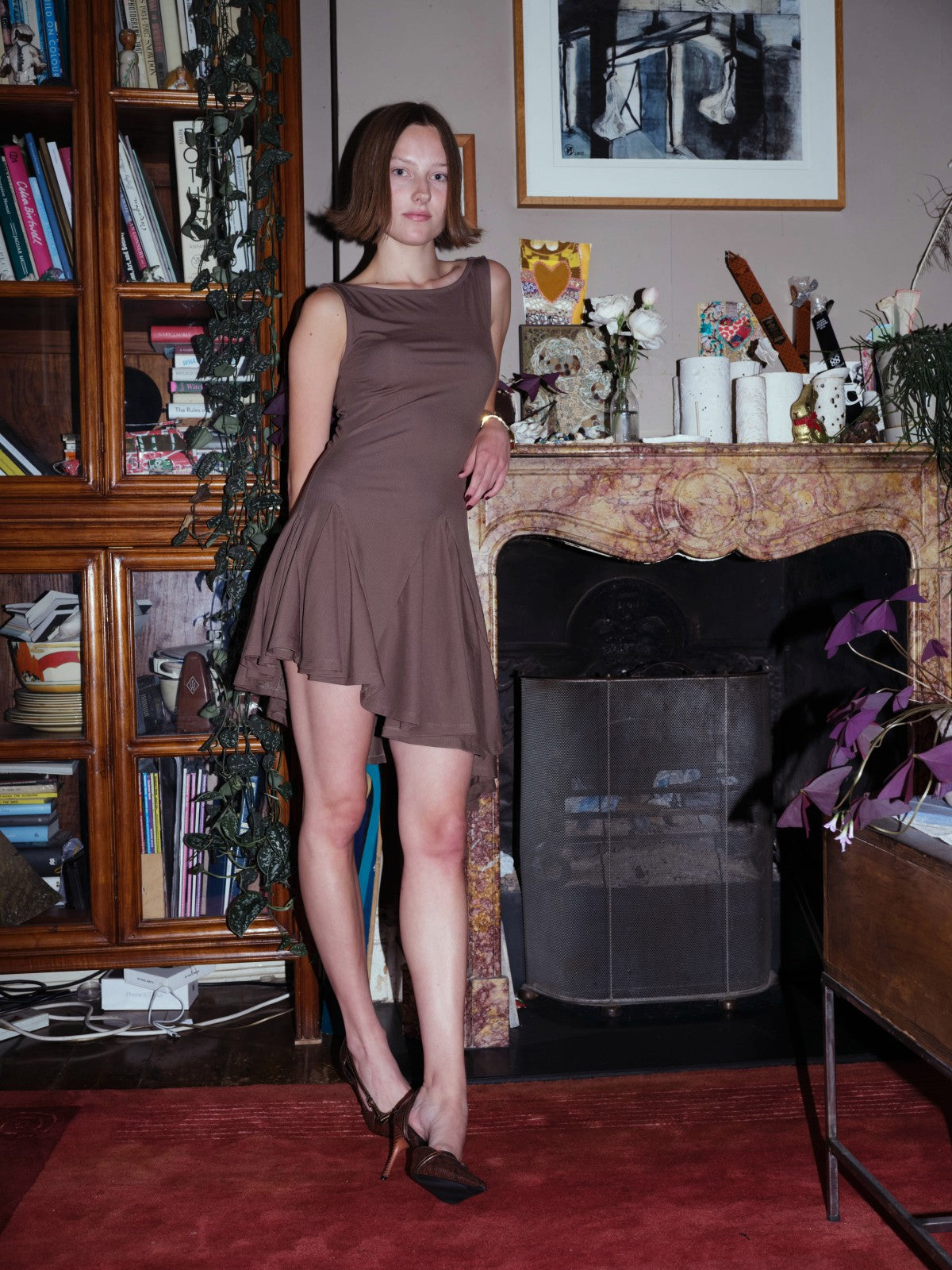 Asymmetric-hem Multi-way Dress