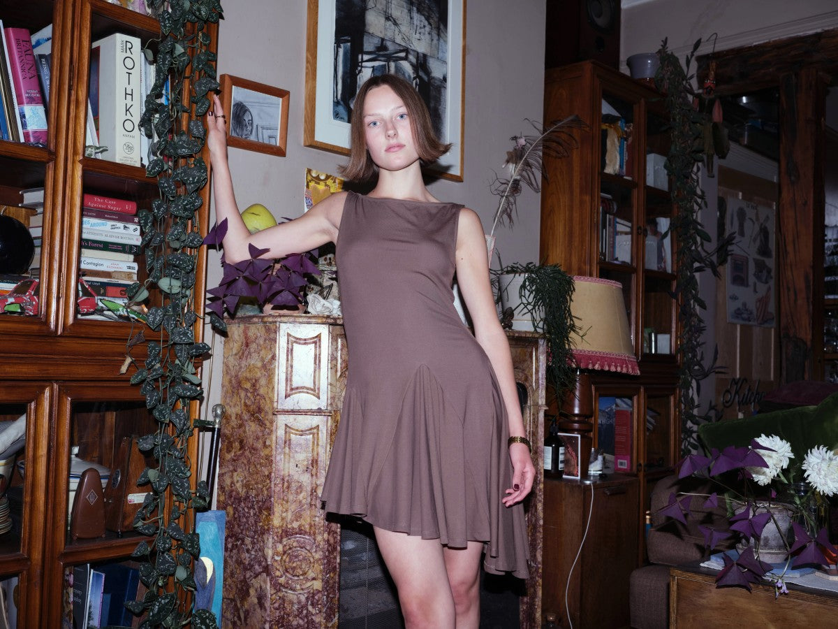 Asymmetric-hem Multi-way Dress