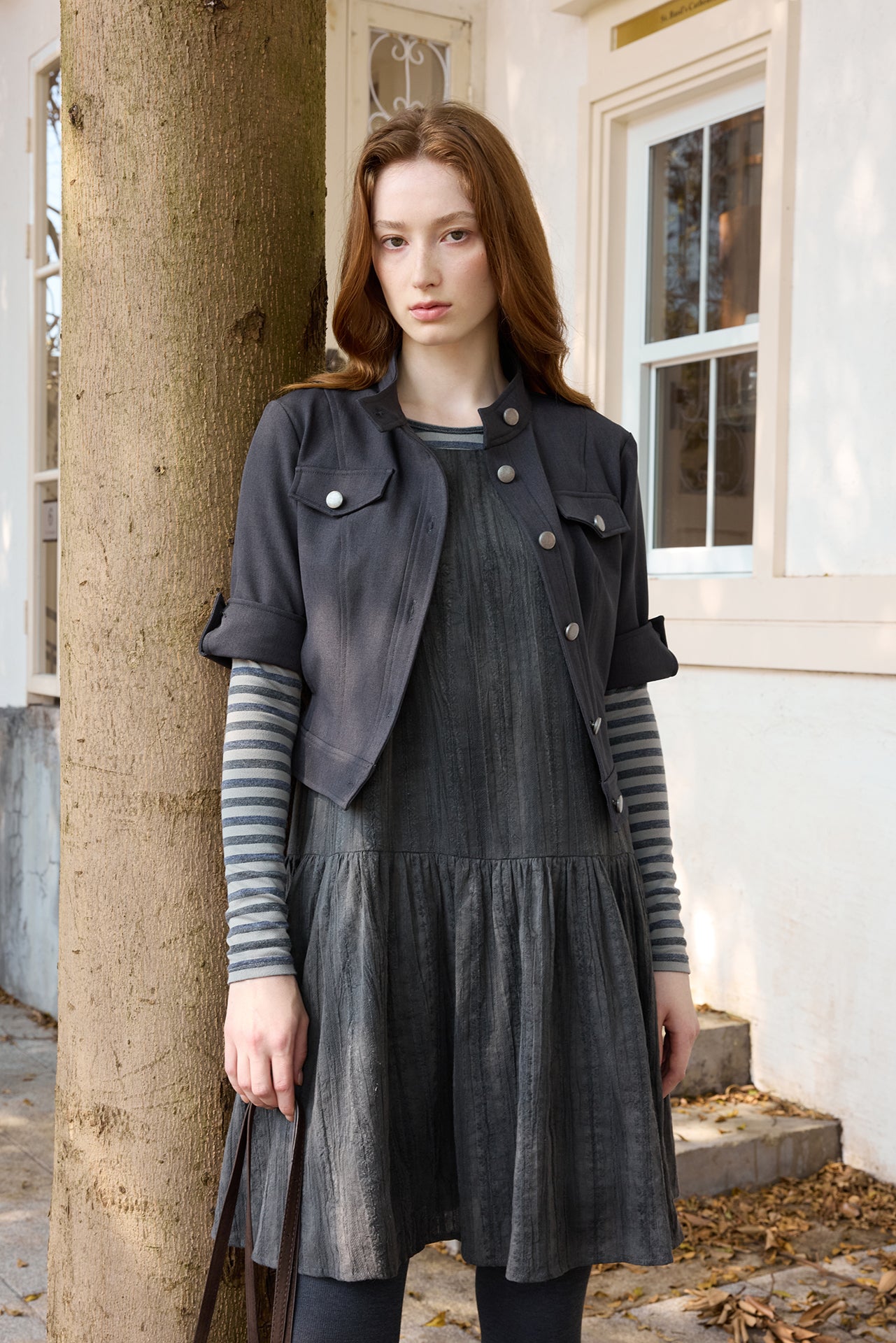 Black Textured Tank Dress