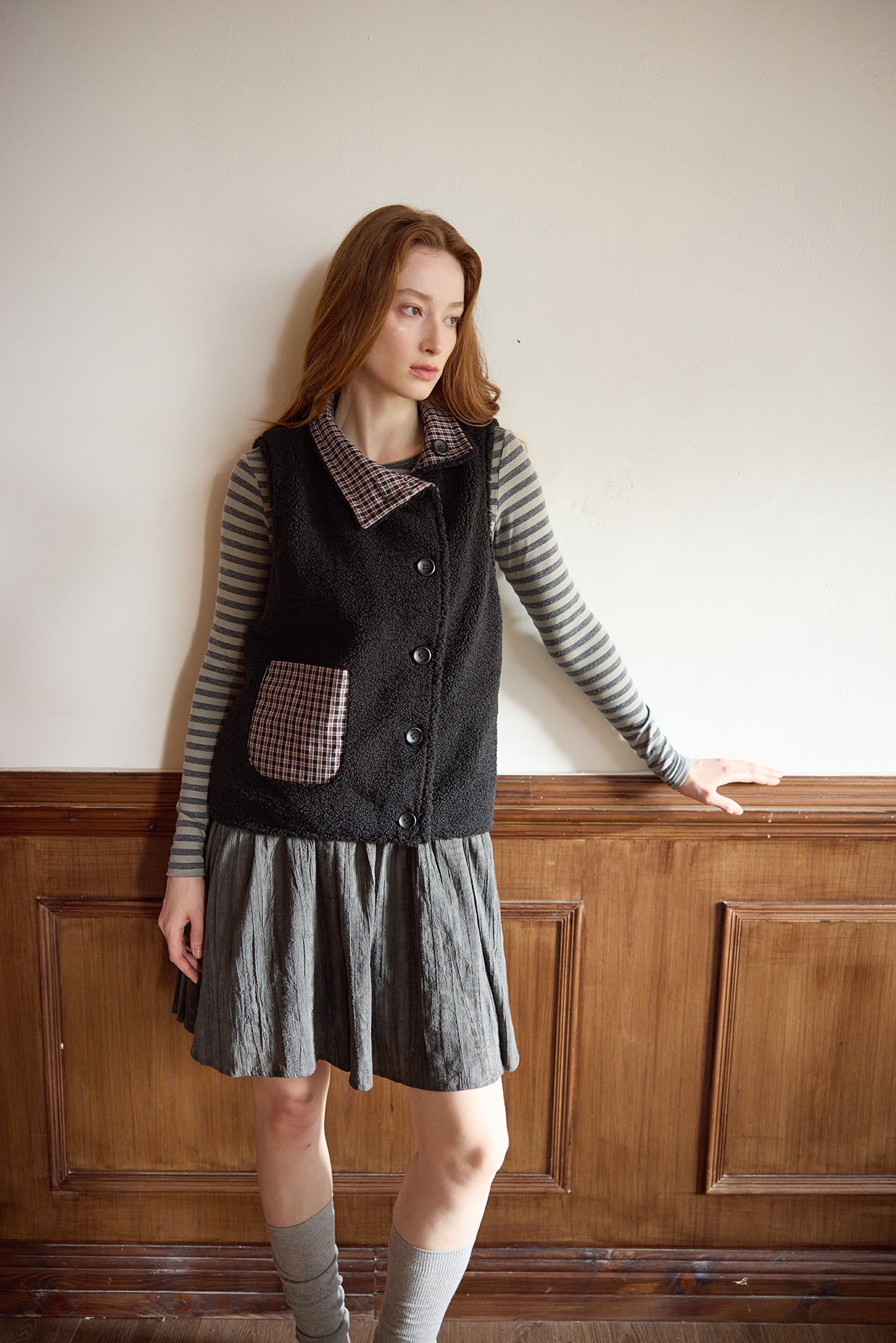 Black Textured Tank Dress