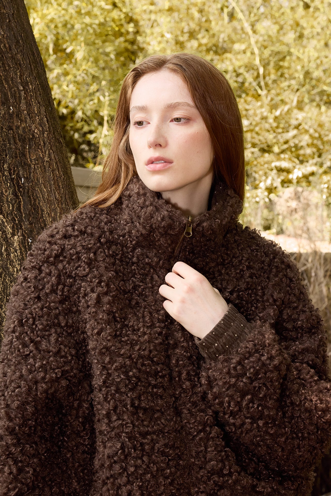 Reversible Polka Dot Plush Jacket