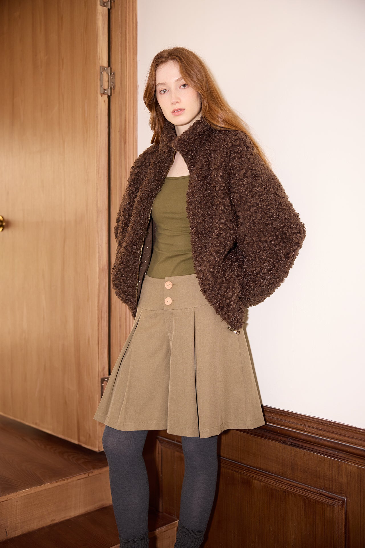 Pine Green Reversible Long-sleeve Top